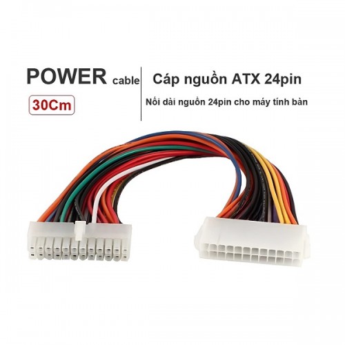 Cáp nguồn 24 Pin nối dài cho nguồn máy tính