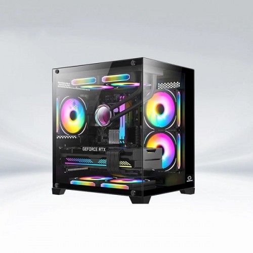 Vỏ Case Coolerplus CPC-X34B + Tặng Kèm 3 Fan RGB